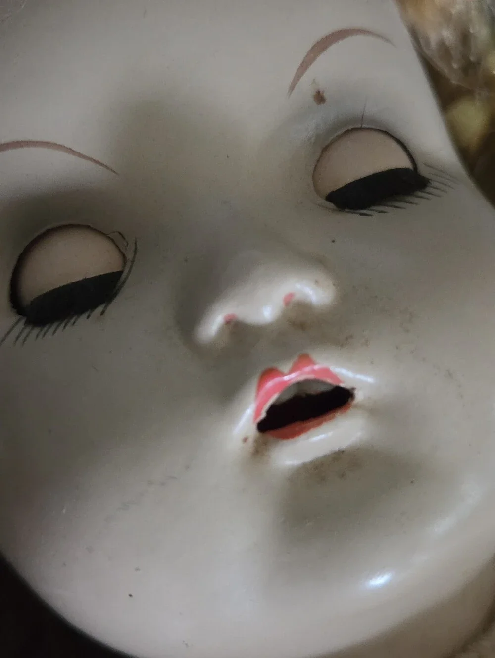Vintage Baby Doll Cries & Sleeps Teeth Composition Head